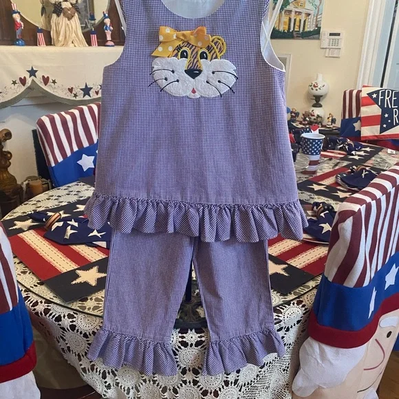 Silly Cat Boutique Girls 2 pc Pant set size 4 - Picture 6 of 16